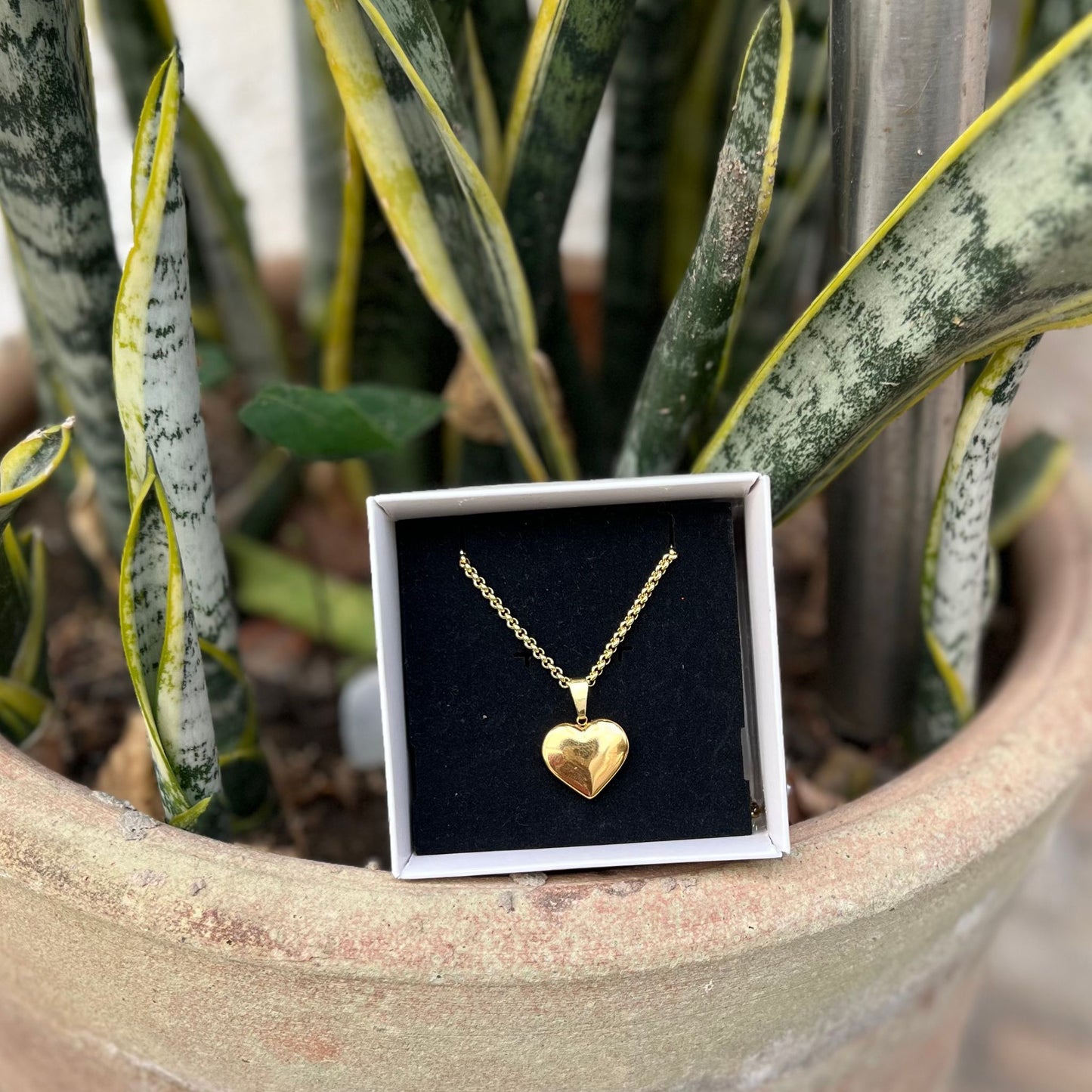 Collier Cœur Doré
