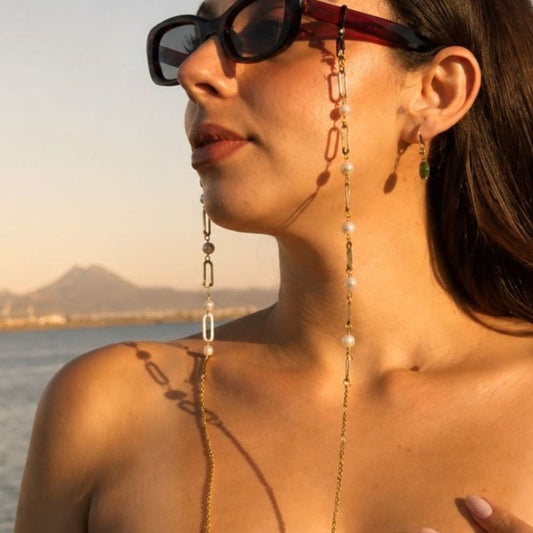 Chaîne de lunettes Lumière de Maison Soléah, accessoire élégant pour femme