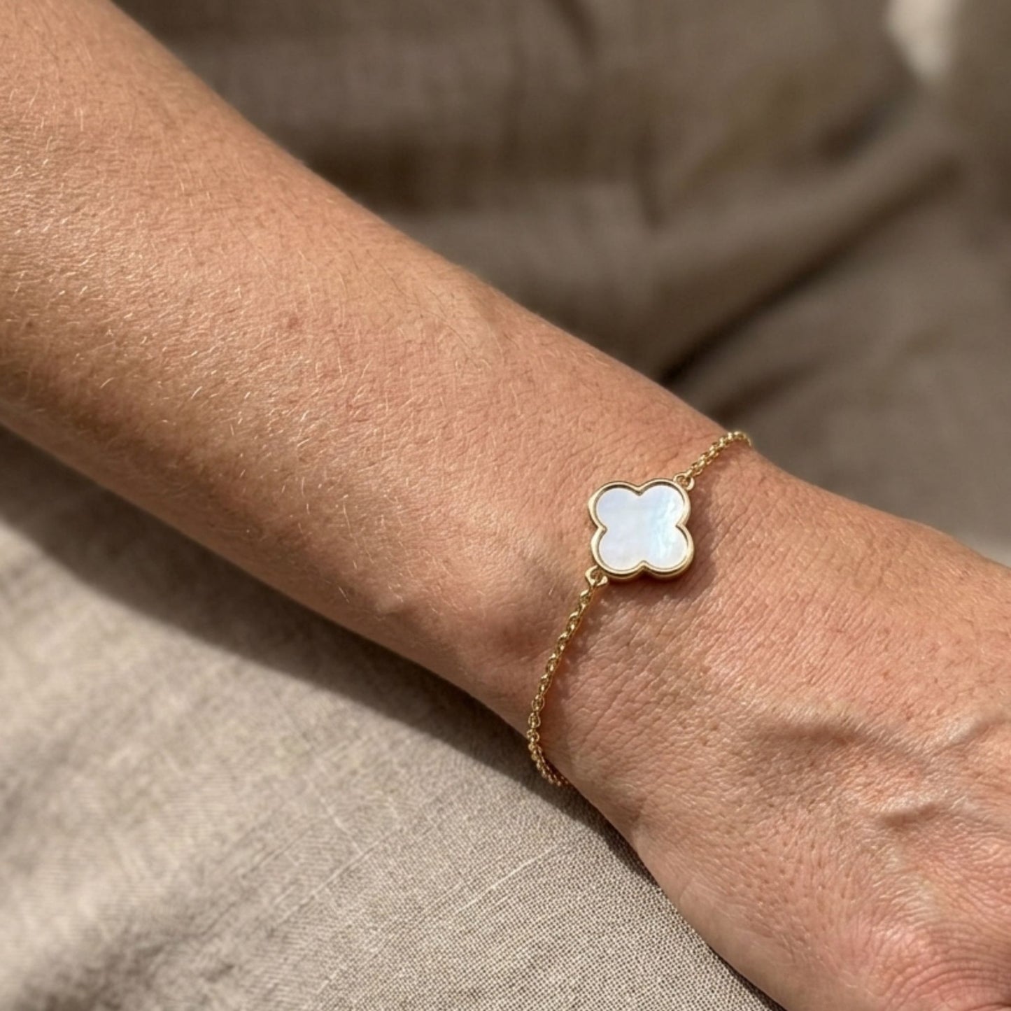 Bracelet Trèfle Nacré
