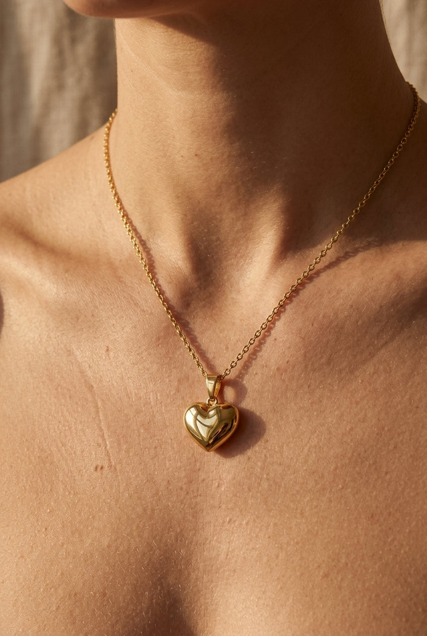 Collier Cœur Doré
